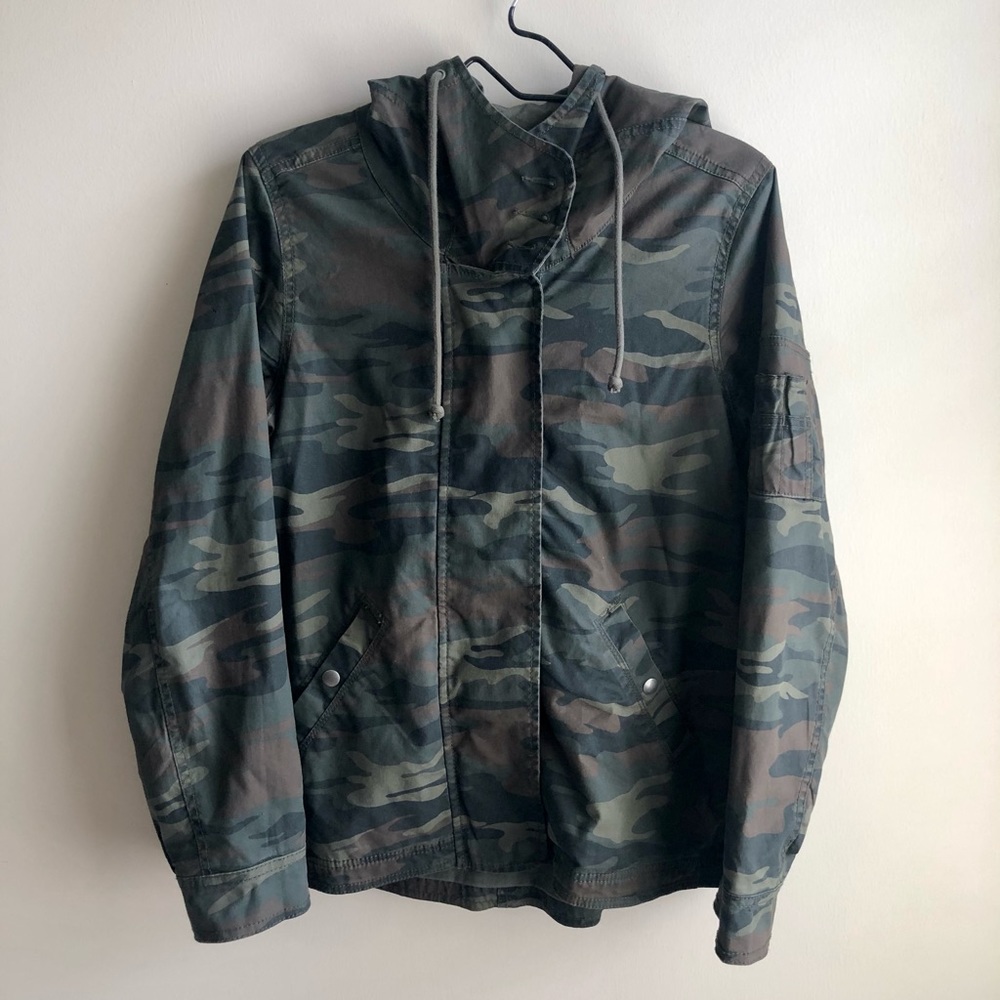 Aeropostale Camo Cargo Utility Jacket